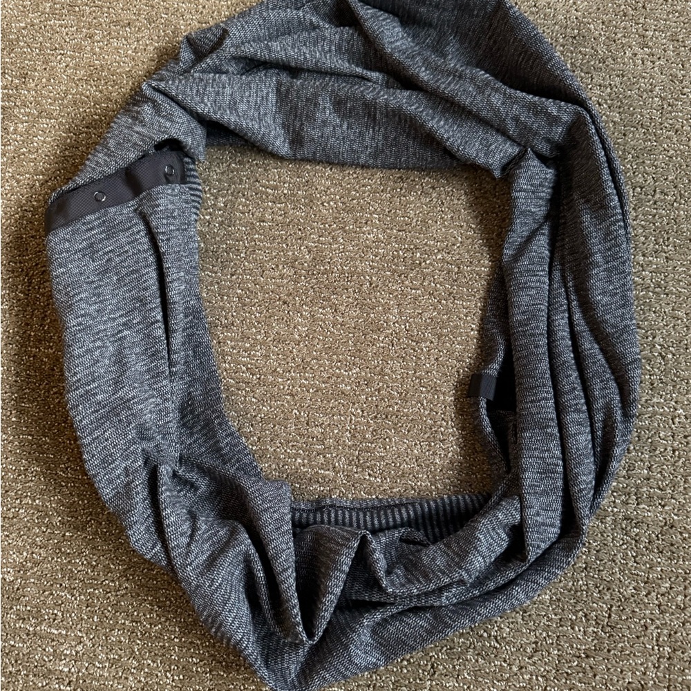 Lululemon Athletica Charcoal Infinity Scarf